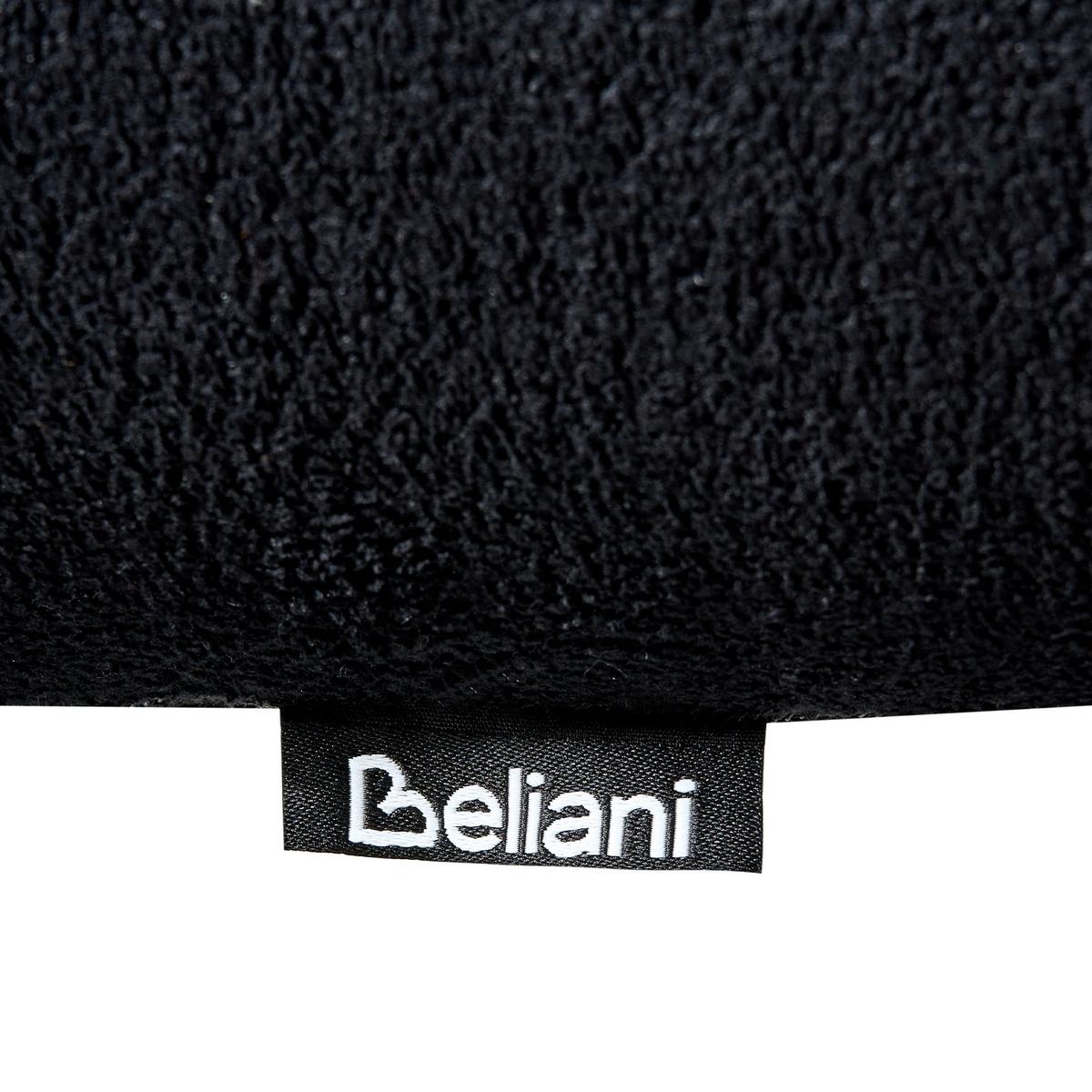 ESSZIMMERSTUHL 2er Set Stoff Schwarz Lyney - Schwarz, Textil (70/83/59cm) - Beliani