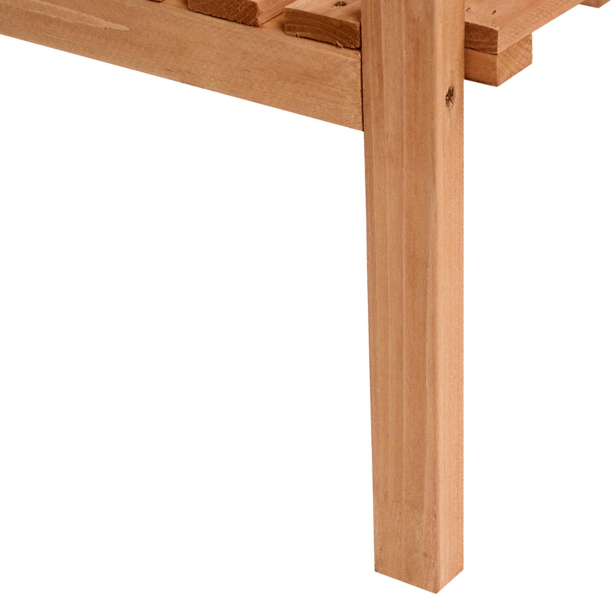 PFLANZTISCH 76/92 cm Tannenholz Hellbraun Rosazza - Hellbraun/Braun, Holz - Beliani