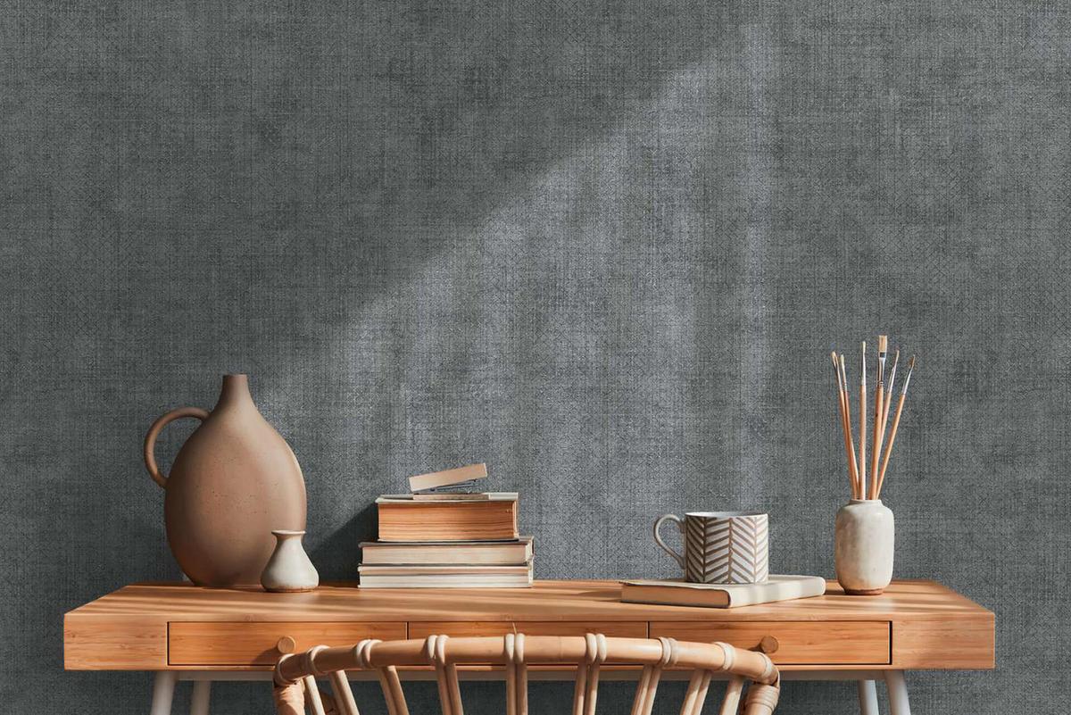 VLIESTAPETE Grau 53/1005 cm - Grau, Textil (53/1cm) - KUNSTLOFT