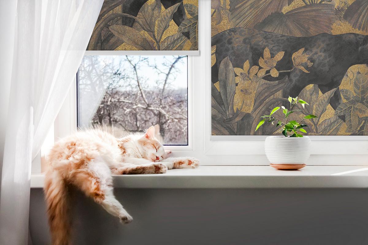 INNENROLLO - Fensterrollo - Rollo - 80x180 cm - Puma - Gelb, Kunststoff (80/180/0.5cm) - TULUP
