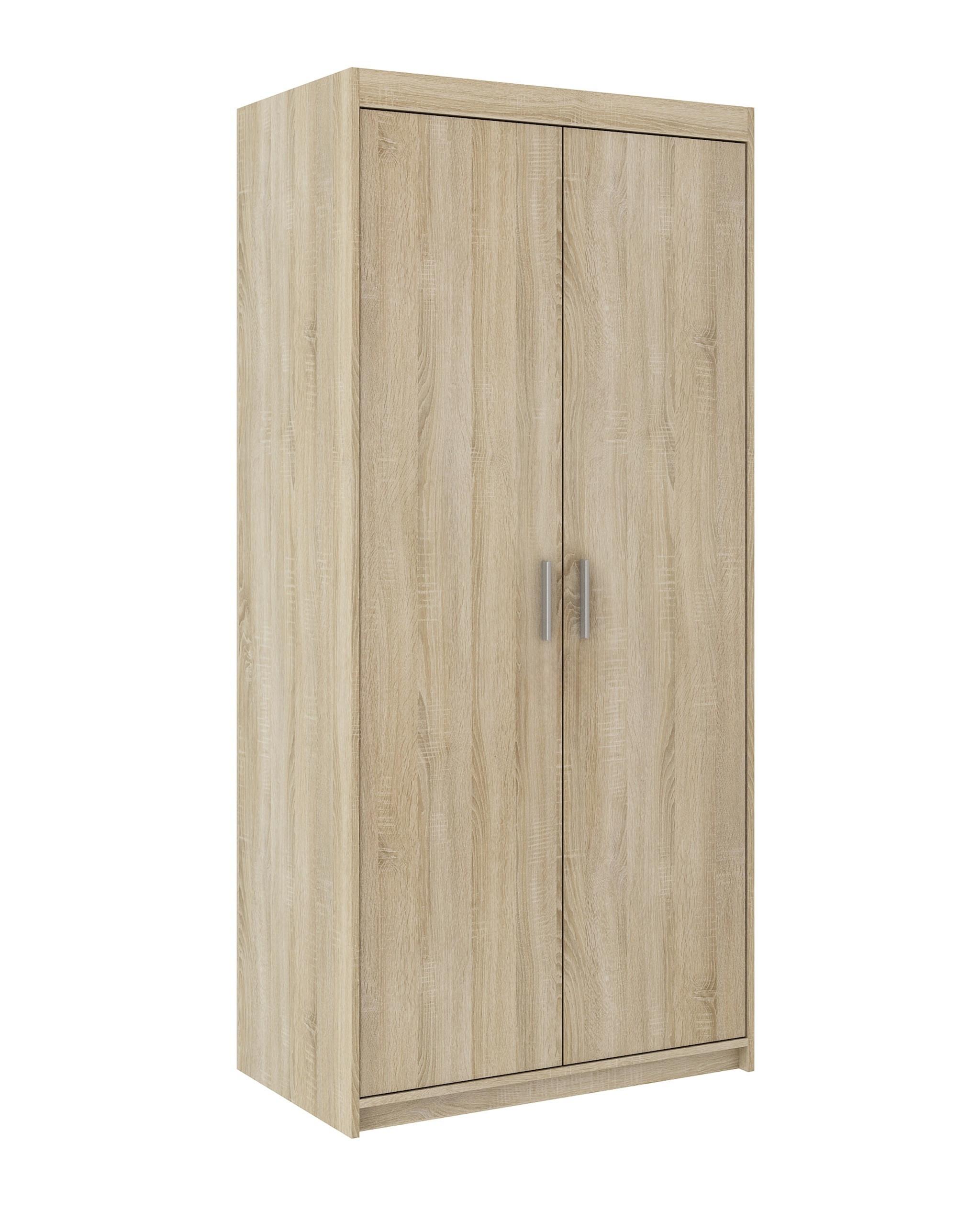 KLEIDERSCHRANK Storicos Sonoma Eiche 89,7/190,5/53 cm - Modern 2-türig - Sonoma Eiche, Holzwerkstoff/Kunststoff (89.8/190.6/53cm) - AX Living