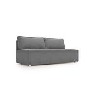 SCHLAFSOFA Amanda In Poso - Grau, Holzwerkstoff/Textil (200/89/100cm) - Fun Möbel