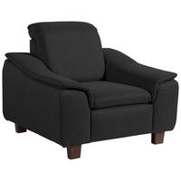 POLSTERSESSEL Kaylil Flachgewebe schwarz - Schwarz, Kunststoff (87/82/100cm) - 58aufmkessel