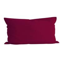 KISSENBEZUG Basic 100% Baumwolle hibiskus 80/40 cm - Beere, Textil (40/80cm) - beties Heimtextil