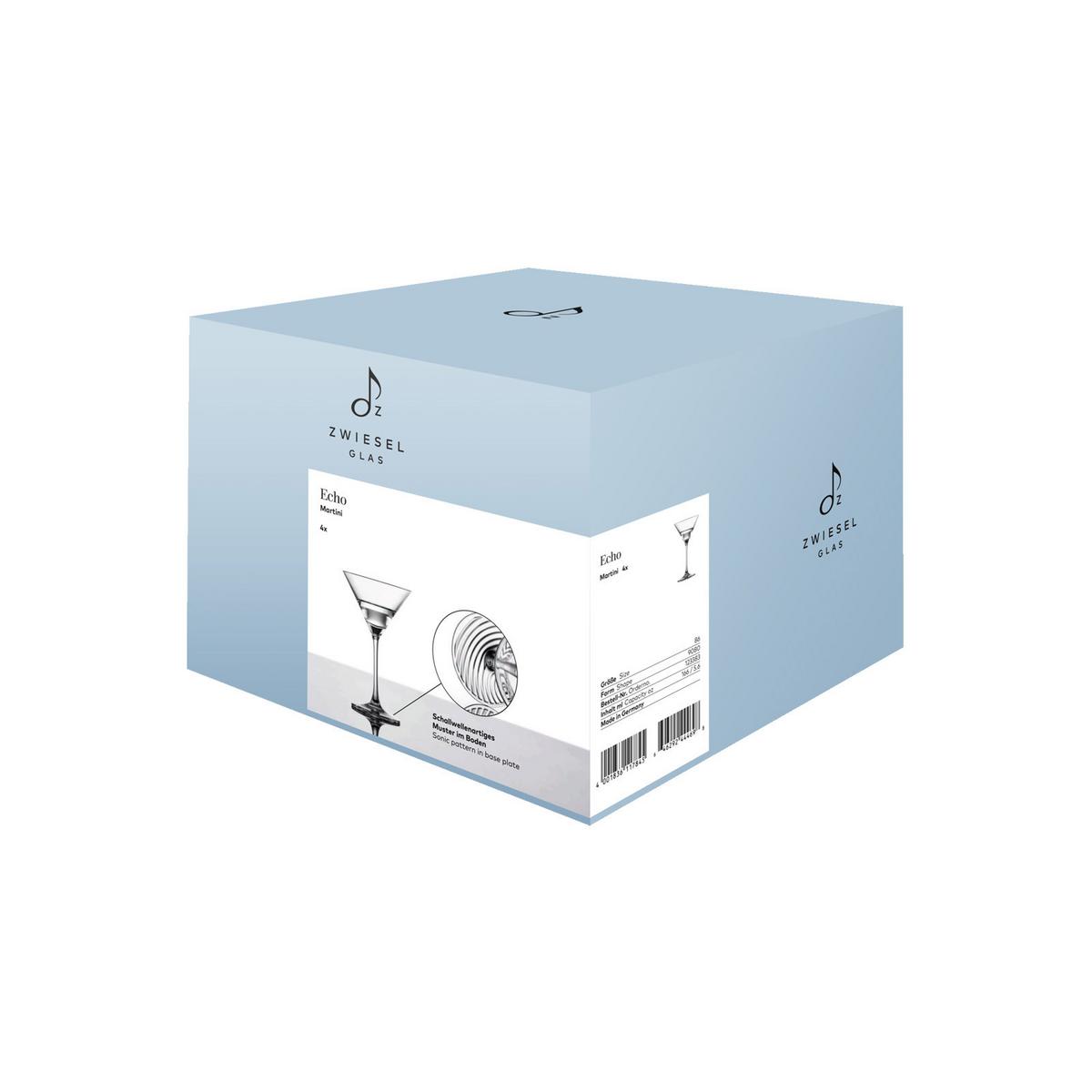 MARTINIGLÄSER ECHO transparent 166 ml 4er Set - Transparent, Glas (0.166L) - Zwiesel Glas