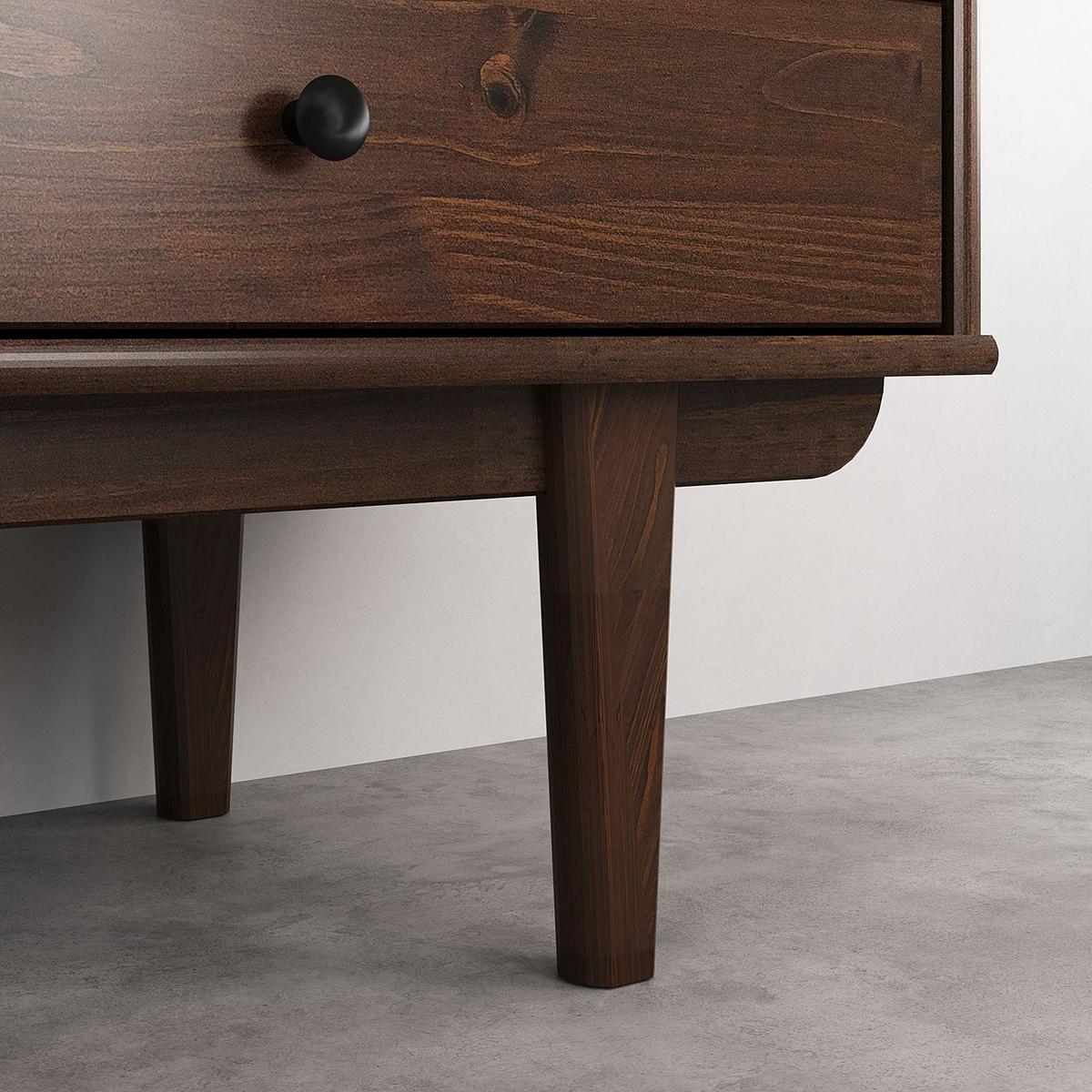 SIDEBOARD SIMONA nussbaum - Nussbaumfarben, Holz (175/76/41cm) - IDIMEX