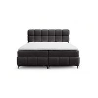 BOXBETT Sophie In Rolf - Anthrazit, Holzwerkstoff/Textil (180/200cm) - Fun Möbel