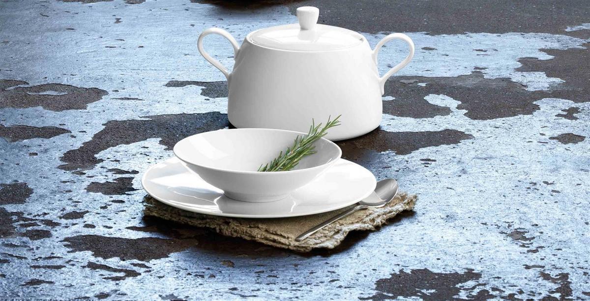 SCHÜSSEL MIT DECKEL Life weiß 3,00 l - Weiß, Keramik (21.4cm) - Seltmann Weiden