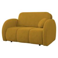 SCHLAFSOFA Viva Comfy II - Gelb/Schwarz, Holz/Textil (132/85/103cm) - MIRJAN24