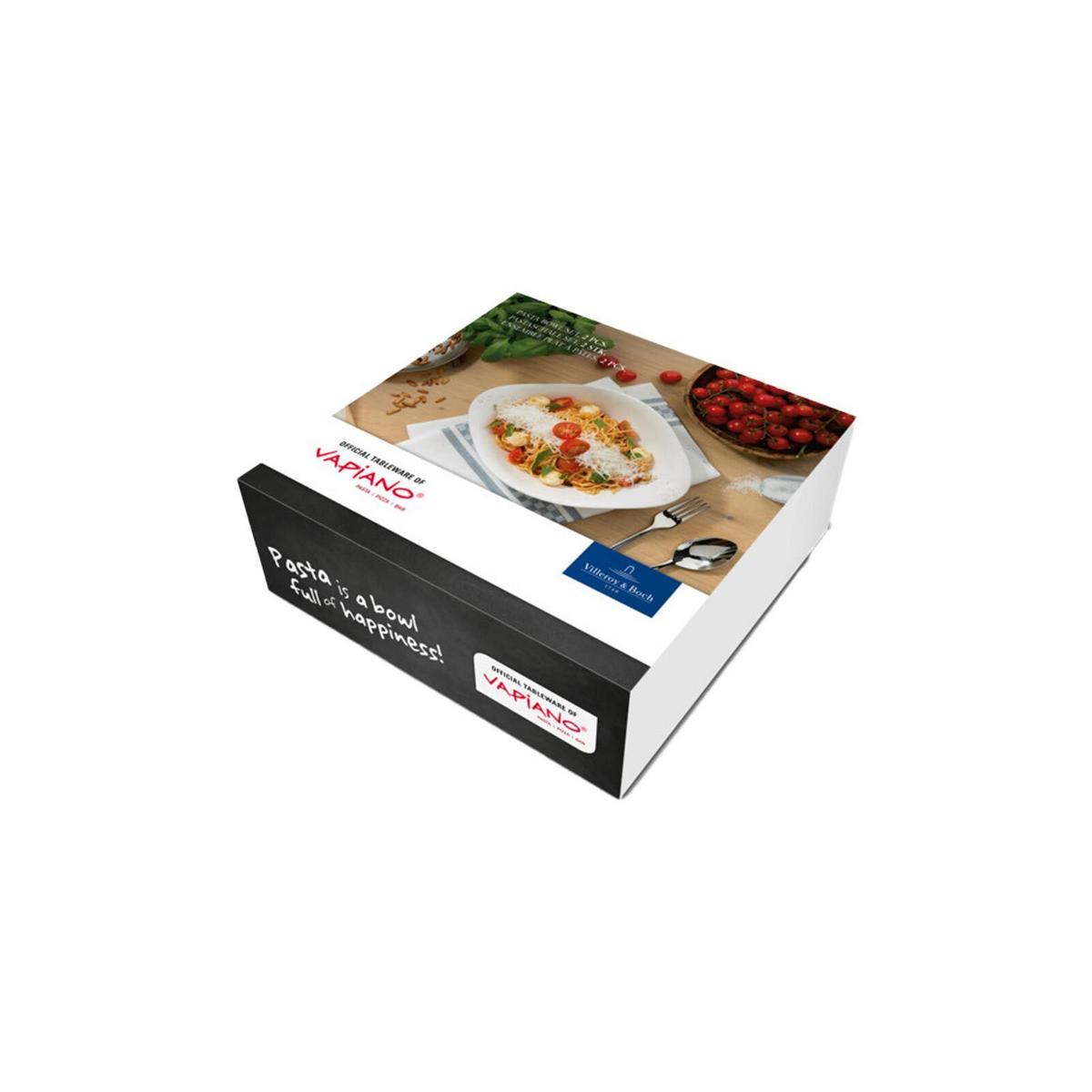 PASTASCHALEN Vapiano weiß 28 x 21 cm 2er Set - Weiß, Keramik (1cm) - Villeroy & Boch