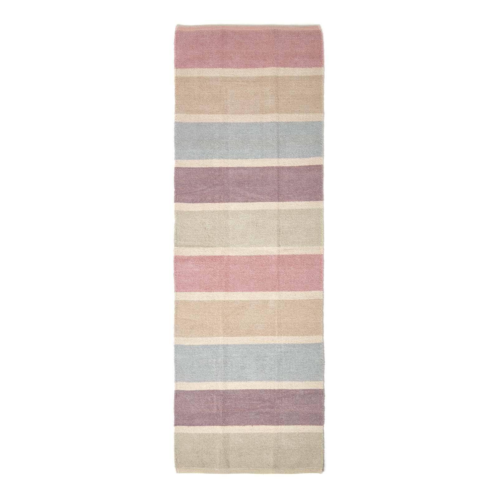 TEPPICHLÄUFER Chenille gestreift 66/200 cm - Multicolor, Textil (66/200cm) - Homescapes