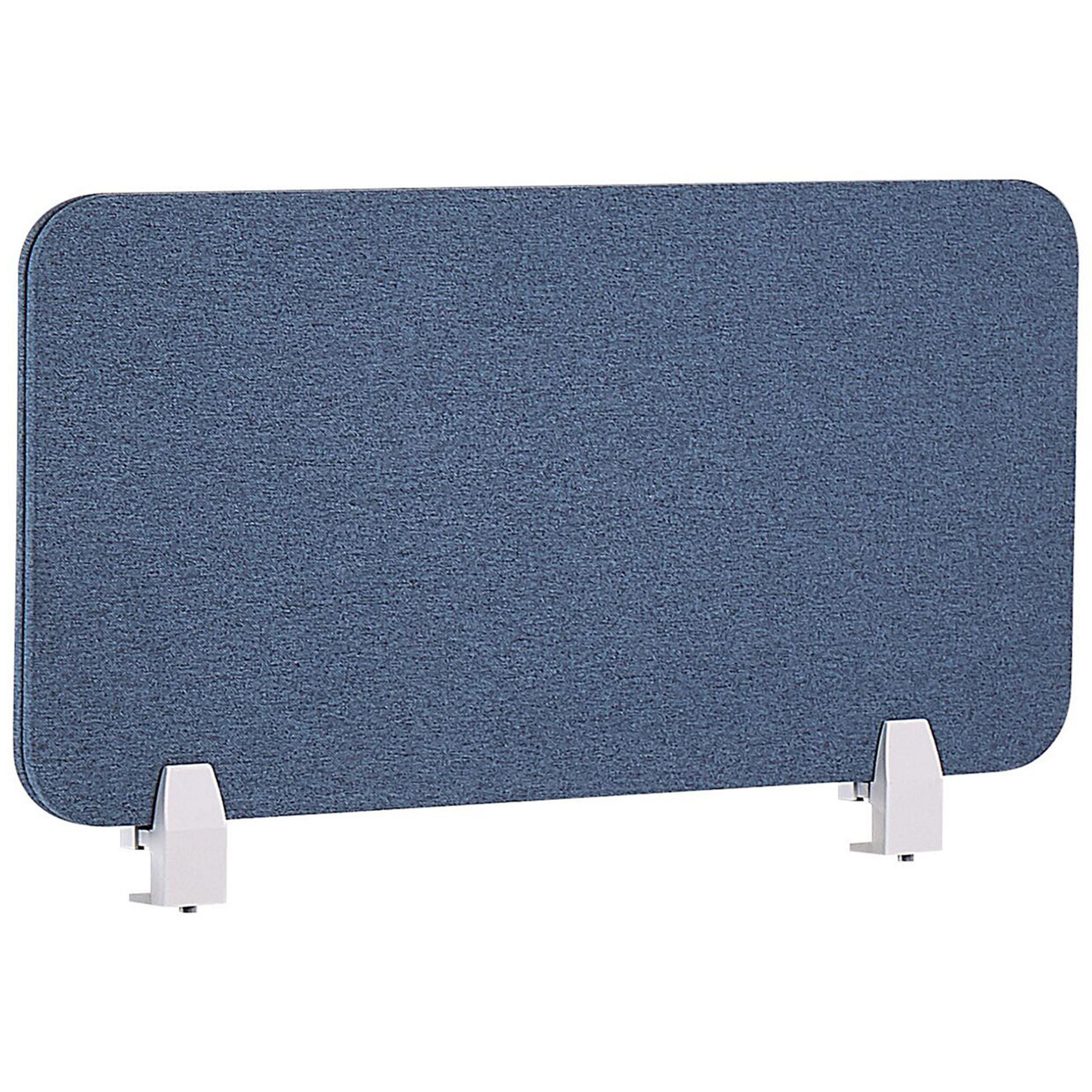 SCHREIBTISCHTRENNWAND 80 x 40 cm Blau Wally - Blau, Textil (80/40/2cm) - Beliani