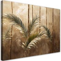 WANDBILD palmen boho nautr - Beige, Textil (60/40cm) - Feeby