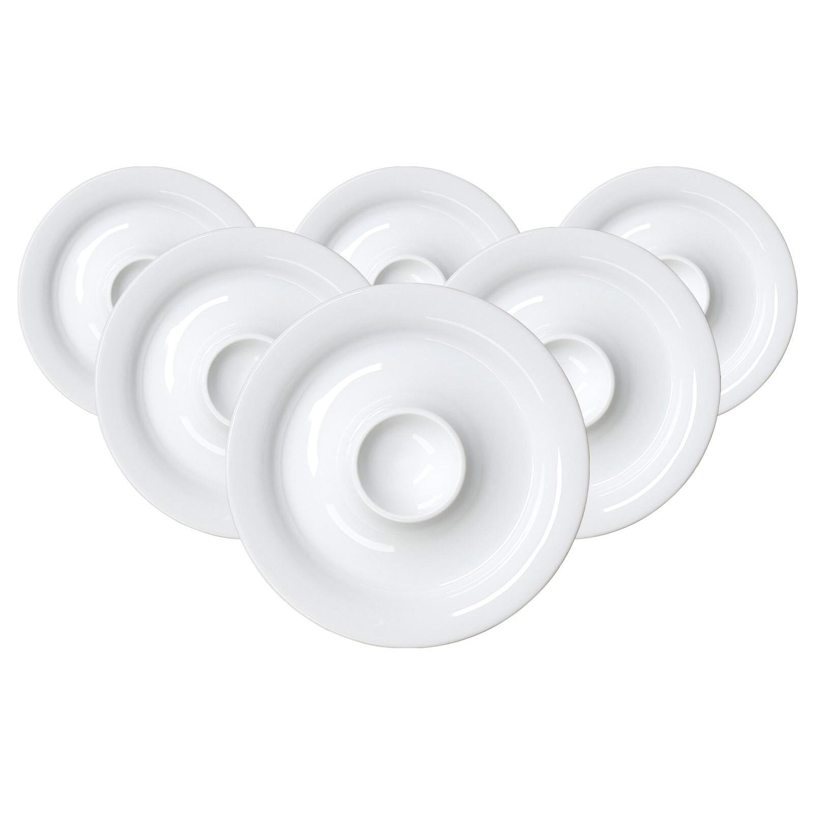 EIERTELLER Bianco weiß ø 14,5 cm 6er Set - Weiß, Keramik (14.5/2/14.5cm) - Ritzenhoff Breker