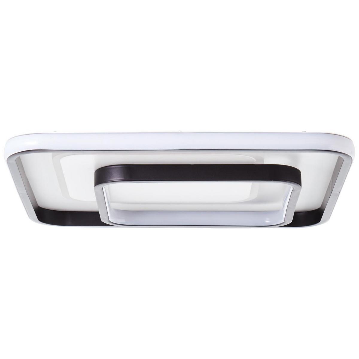 DECKENLEUCHTE Cava G99383/75 - Schwarz, Metall (40/40/6.5cm) - Brilliant