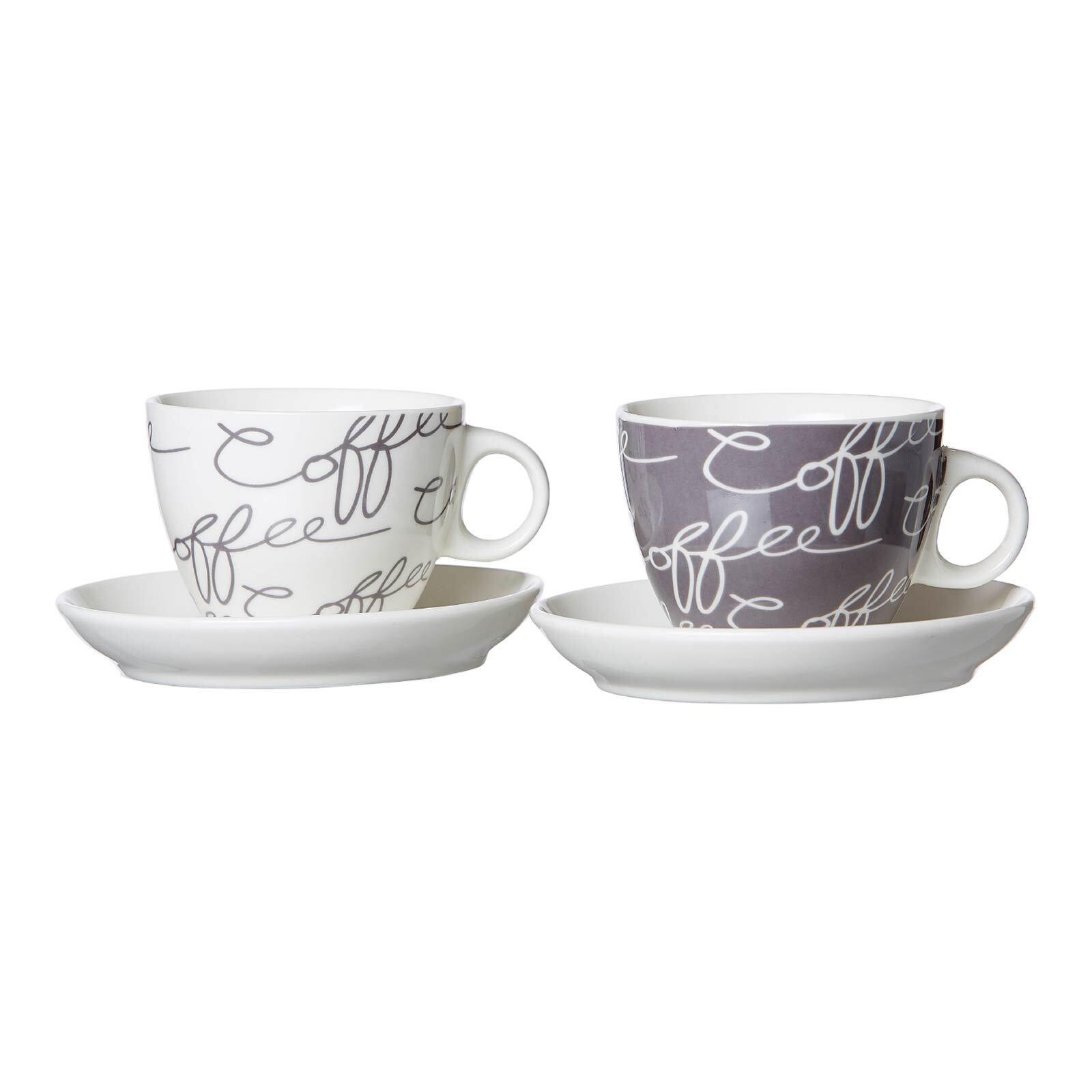 CAPPUCCINO-GESCHIRR Cornello bunt 4-tlg. - Multicolor, Keramik (0.18L) - Ritzenhoff Breker