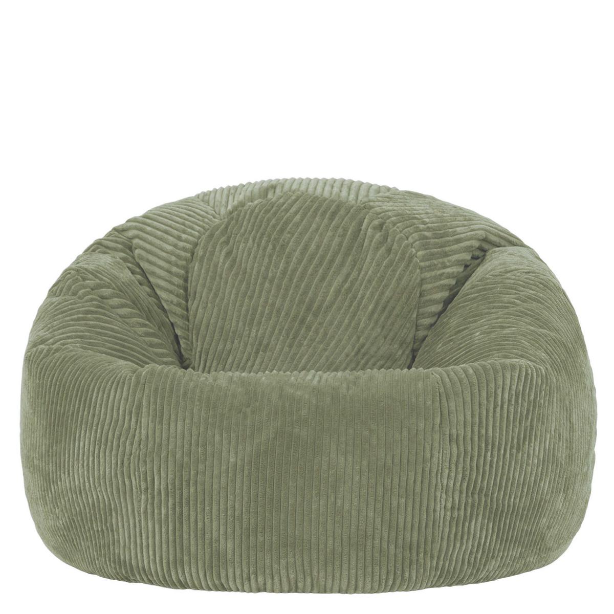 SITZSACK Klassisch Kingston, Cord - Salbeigrün, Textil (85/50/85cm) - icon
