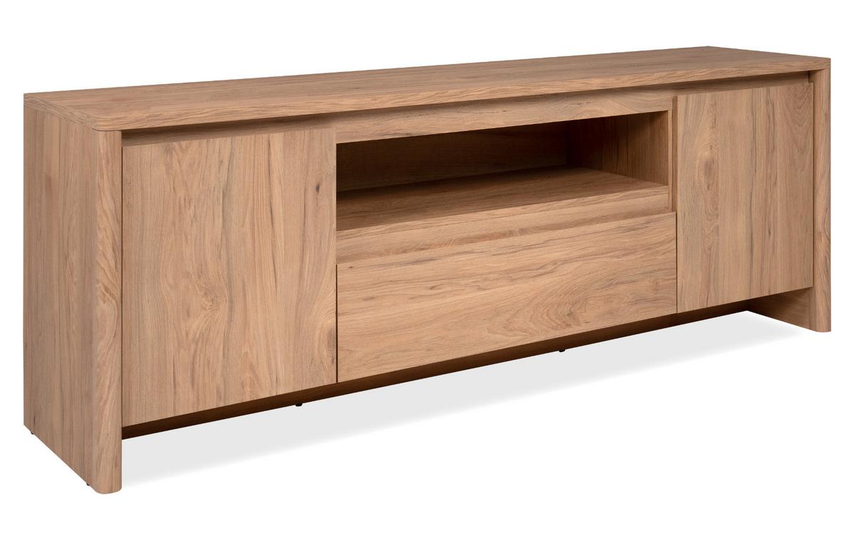 TV-LOWBOARD Hickory Walnuss 164 x 59 cm, TV Unterteil in modernem Design - Walnussfarben, Holzwerkstoff (163.5/59/40cm) - Furn.Design