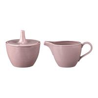 MILCH & ZUCKER SET Beat Color Glaze Altrosa - Rosa, Keramik (1/2cm) - Seltmann Weiden