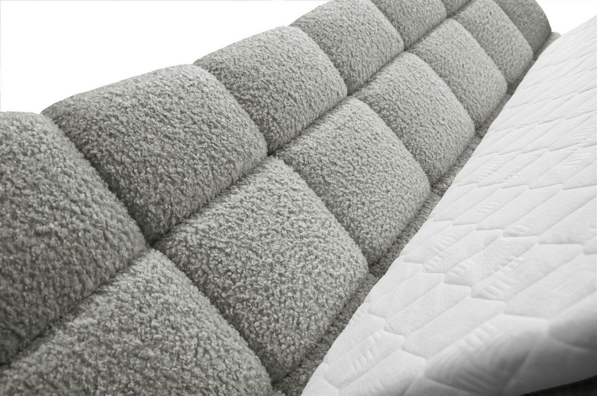 BOXBETT Nova In Rolf - Grau, Holzwerkstoff/Textil (120/200cm) - Fun Möbel