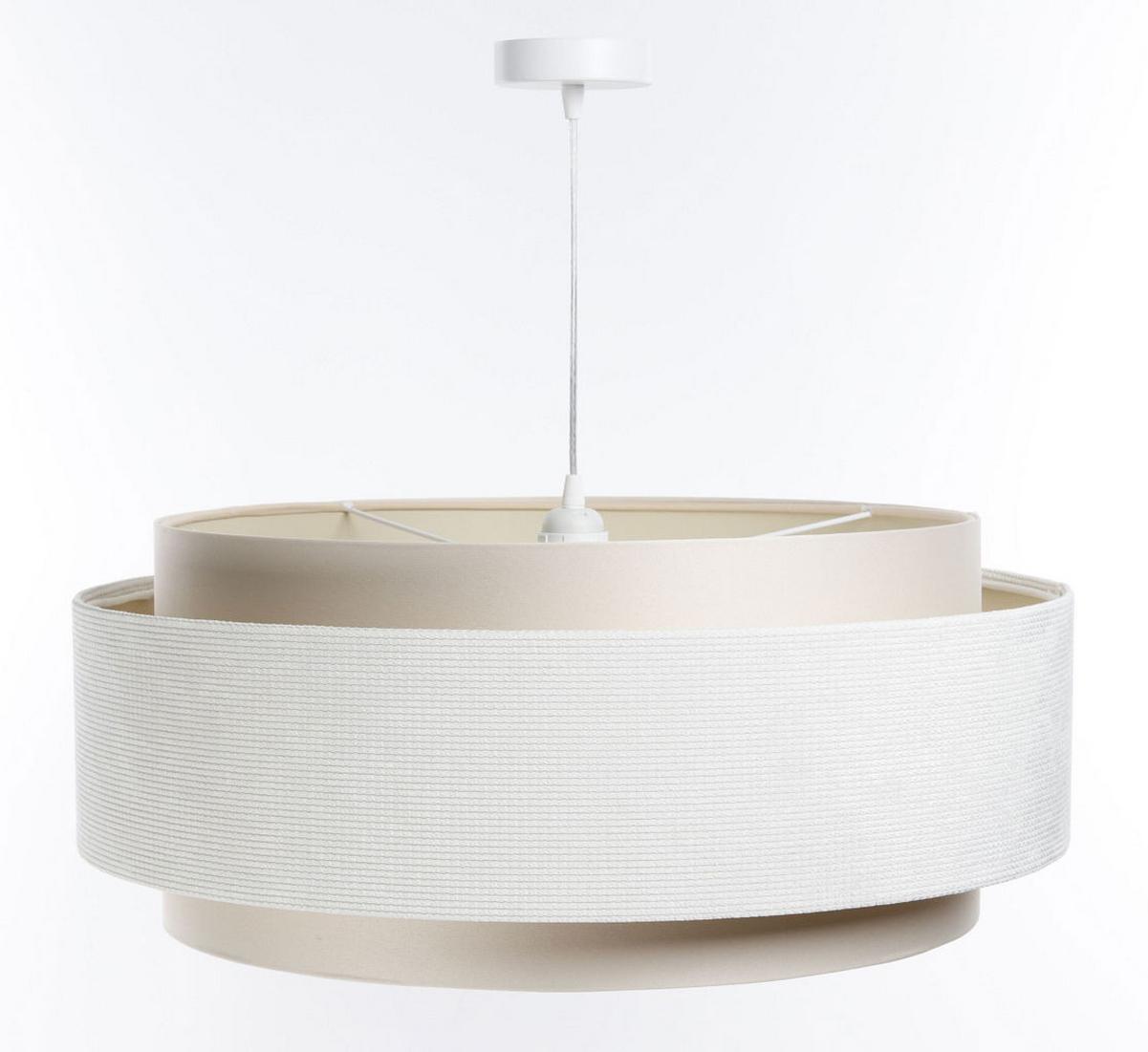 HÄNGELEUCHTE Weiß 60/25 cm - Weiß, Kunststoff (60/1/25cm) - ONZENO