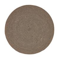 TEPPICH Melange geflochten rund 120 cm - Braun, Textil (120/120cm) - Homescapes