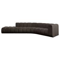 ECKSOFA modulares Sofa Tilmo-L1 - 399x194x70 cm Braun - Braun, Holzwerkstoff/Textil (399/194cm) - ALTDECOR