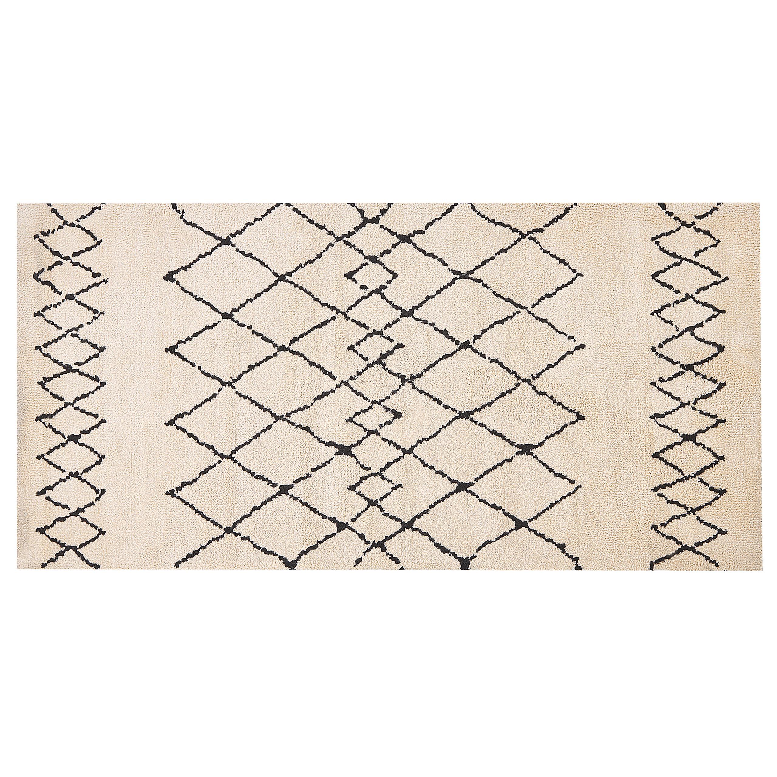 KURZFLOR-TEPPICH Havsa 150/80 cm - Beige, Kunststoff (80/150cm) - Beliani