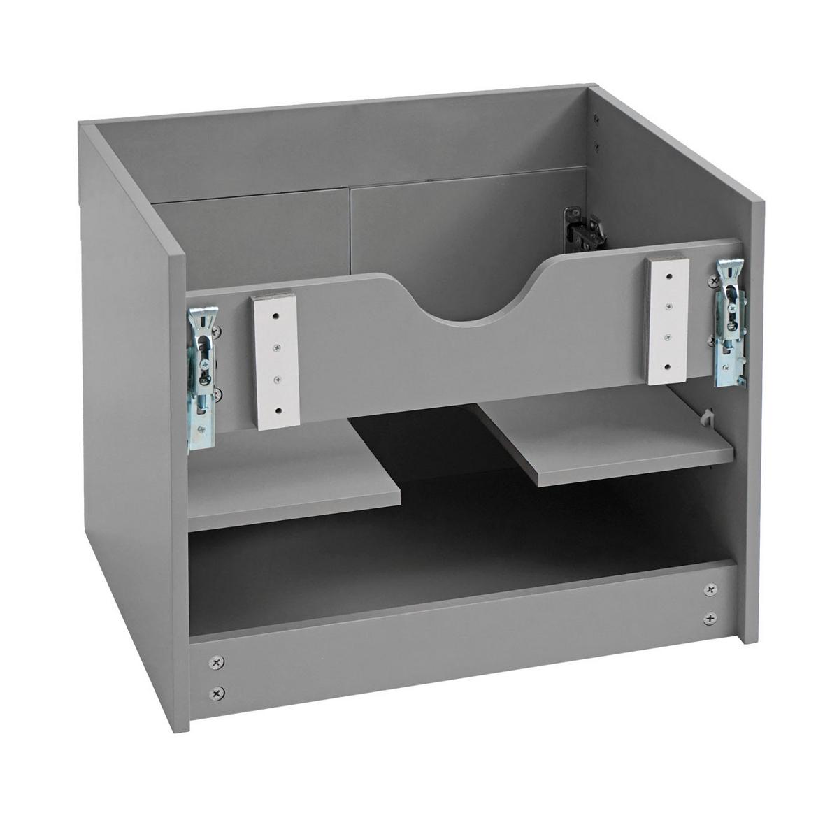 WASCHBECKENUNTERSCHRANK Grau - Grau, Holzwerkstoff (59/48/46cm) - MCW