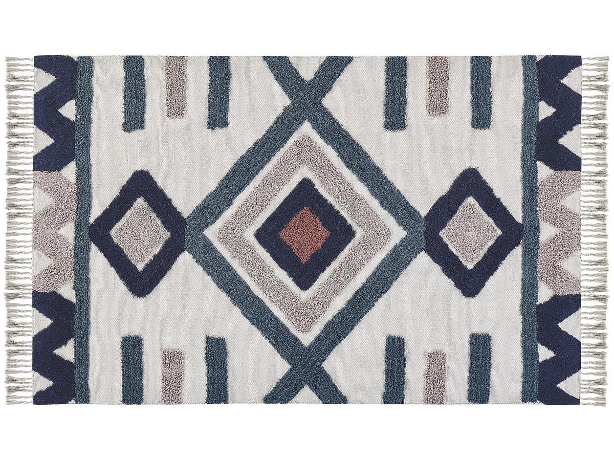 KURZFLOR-TEPPICH Kozlu 200/140 cm - Multicolor, Textil (140/200cm) - Beliani