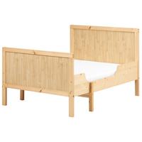 KINDERBETT mitwachsend 90x130/160/200 cm Heller Holzfarbton Montigny - Hellbraun, Holz (90/200cm) - Beliani