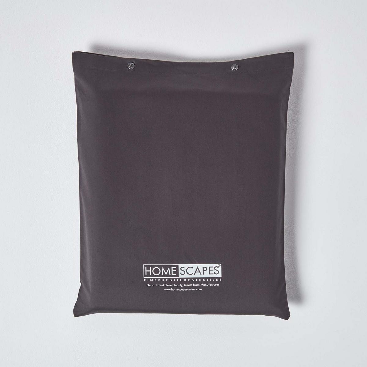 SPANNBETTLAKEN, Ägyptische Baumwolle, Fadendichte 1000 - Anthrazit, Textil (90/190cm) - Homescapes