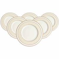 SPEISETELLER Ivoire weiß-gold ø 27,5 cm 6er Set - Goldfarben/Weiß, Keramik (27.5cm) - Villeroy & Boch