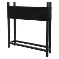 KAMINHOLZREGAL aus Metall 113x25x115 cm Anthrazit mit Abdeckung - Anthrazit, Metall (25/115/113cm) - ML-DESIGN