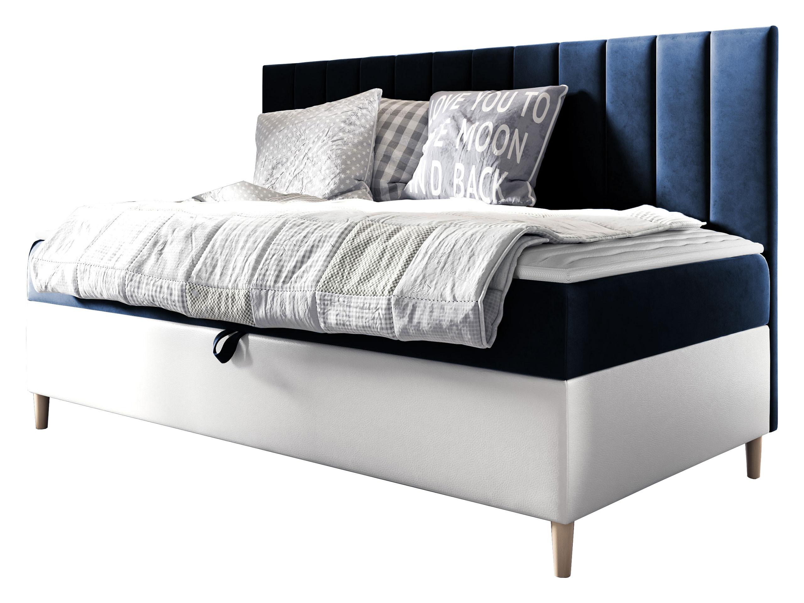 BOXBETT Maja Junior 2 - H3 - Blau/Weiß, Holz (90/200cm) - MIRJAN24