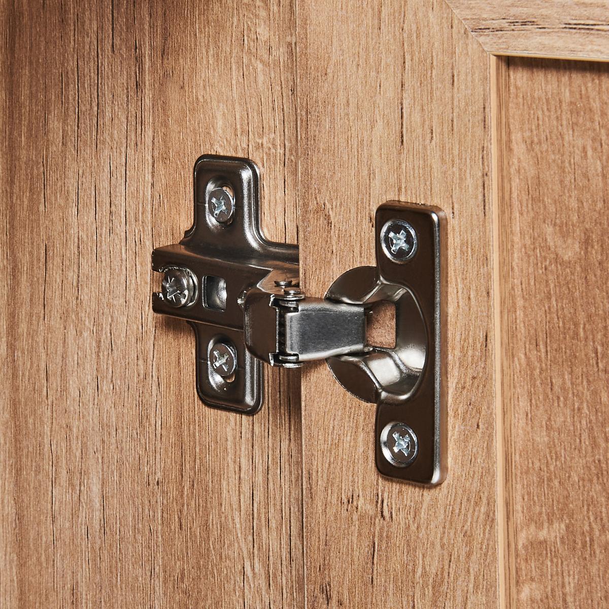 WEINREGAL Hellbraun Paget - Braun, Holzwerkstoff (83/89/39cm) - Beliani
