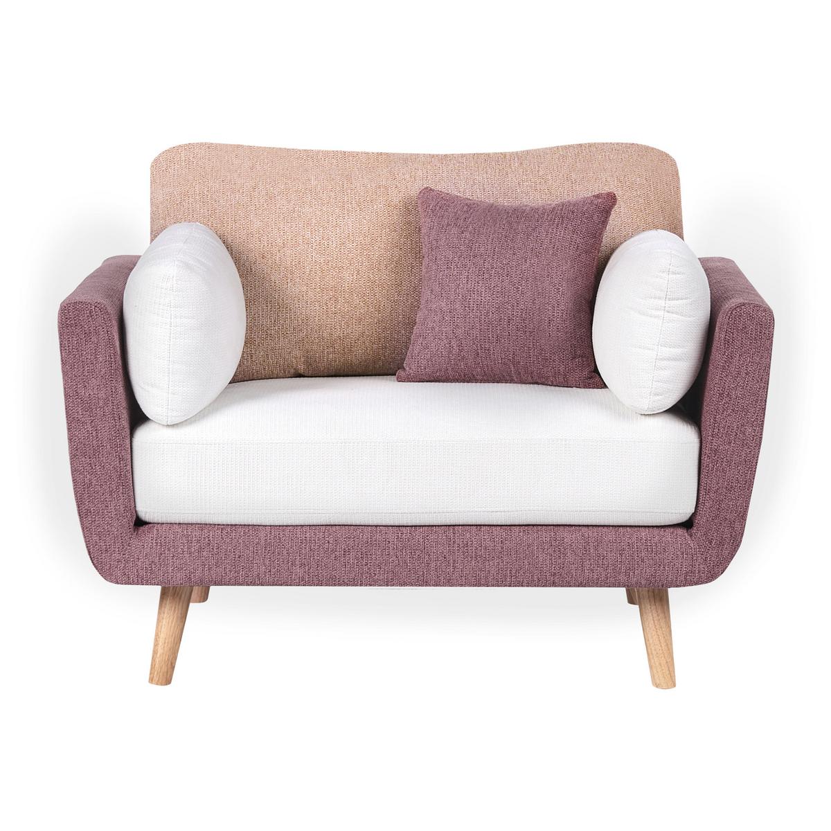 SESSEL Stoff Rosa Bolga - Pink, Textil (119/89/83cm) - Beliani