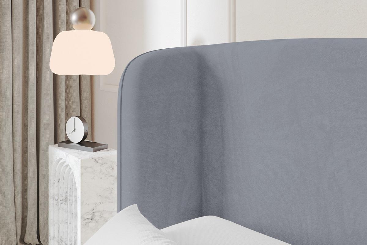 POLSTERBETT mit Bettkasten und Lattenrost, Bett mit Matratze H3/H4 - ESTI 140x200 Grau - Grau, Holzwerkstoff/Textil (140/200cm) - ALTDECOR