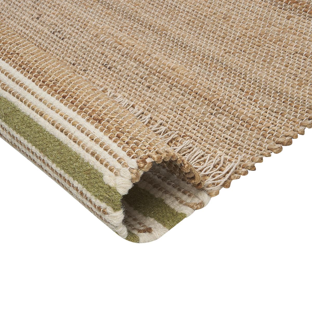 TEPPICH geflochten Mirza 230/160 cm - Beige, Naturmaterialien (160/230cm) - Beliani
