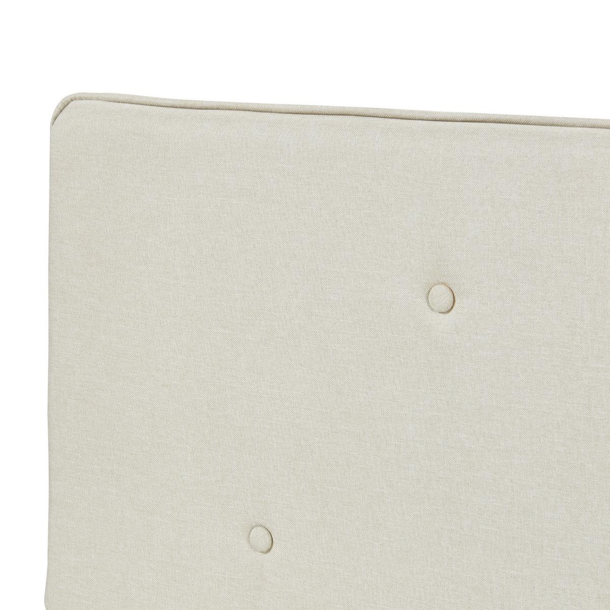 KOPFTEIL Tokke - Beige, Holzwerkstoff/Textil (160/4/52cm) - [en.casa]