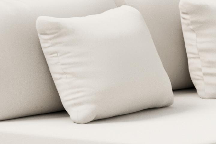 Loungegarnitur Kissen weiß Outdoorstoff quick dry foam textil imprägniert