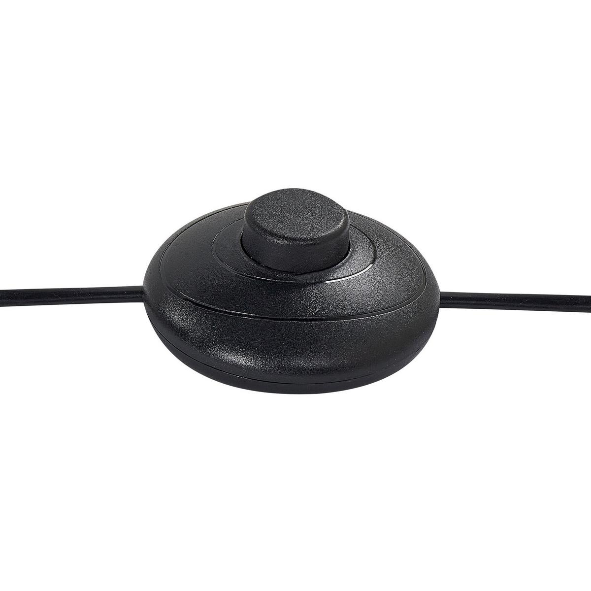 STEHLAMPE Weiß/Schwarz Jikawo - Schwarz/Weiß, Metall (25/25/161cm) - Beliani