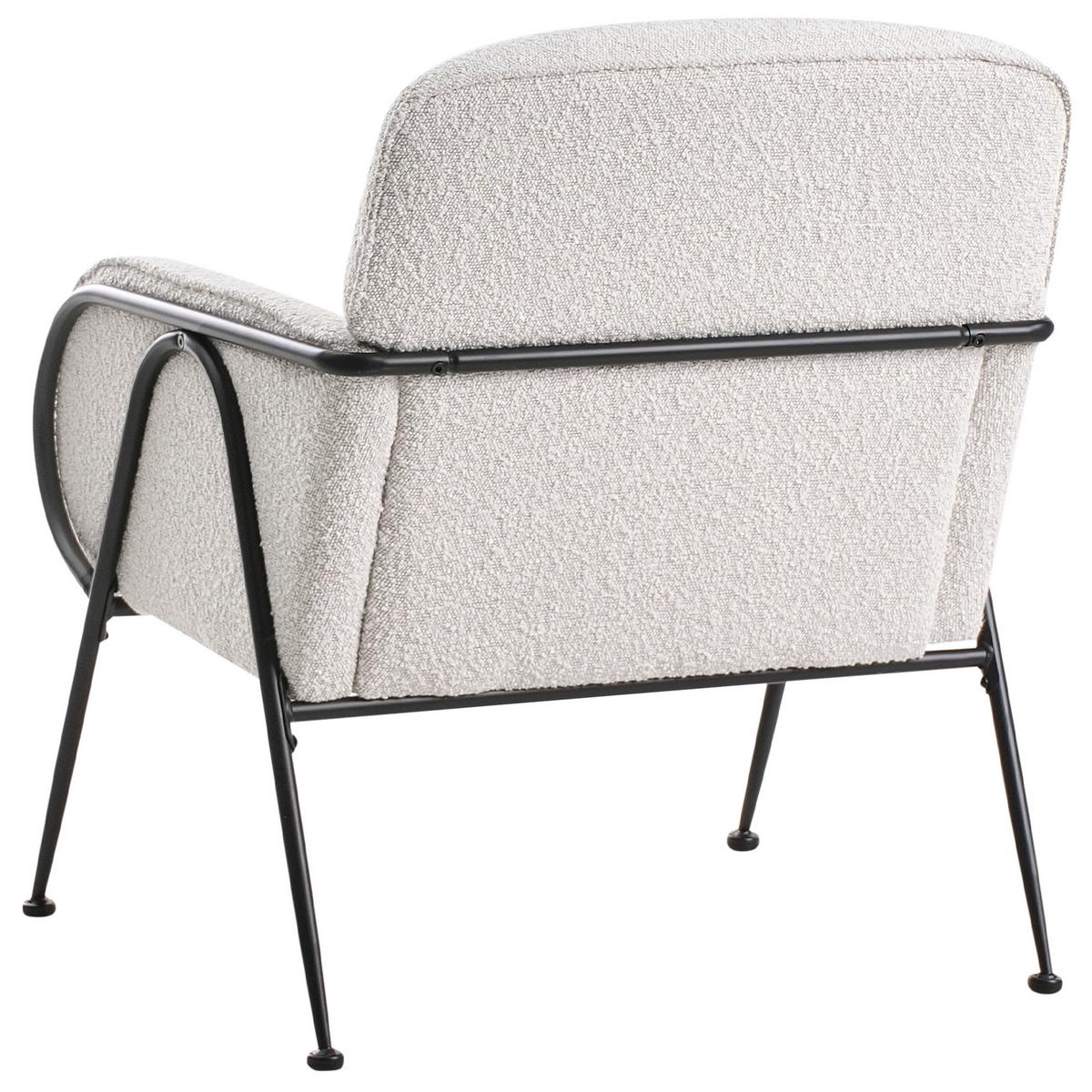 SESSEL Hellbeige Trysnes - Beige/Schwarz, Textil (74/84/75cm) - Beliani