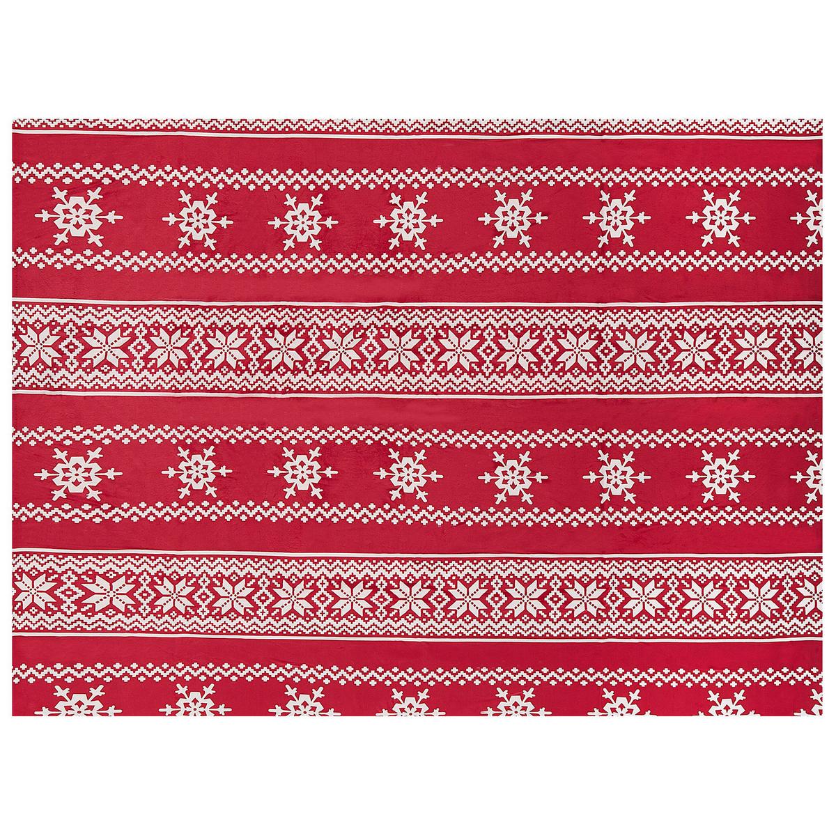 DECKE Rot Vantaa 150/200 cm - Rot, Textil (150/200cm) - Beliani
