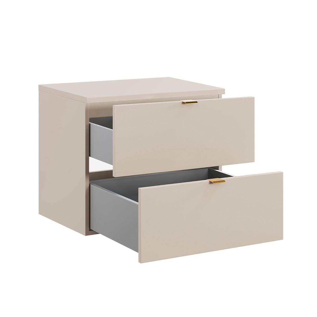 WASCHTISCHUNTERSCHRANK 60.6cm Azel Kaschmir - Beige, Holzwerkstoff (60.6/52/46cm) - Petits-meubles