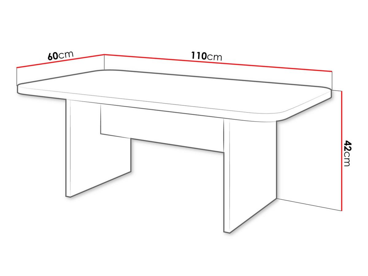 COUCHTISCH Sonez - Nussbaumfarben, Holzwerkstoff (110/60/42cm) - MIRJAN24