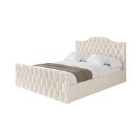POLSTERBETT mit Bettkasten, Fußteil und Lattenrost, Boxbett mit Matratze H3/H4 - FALIO-Z 120x200 Beige - Creme, Holzwerkstoff/Textil (120/200cm) - ALTDECOR