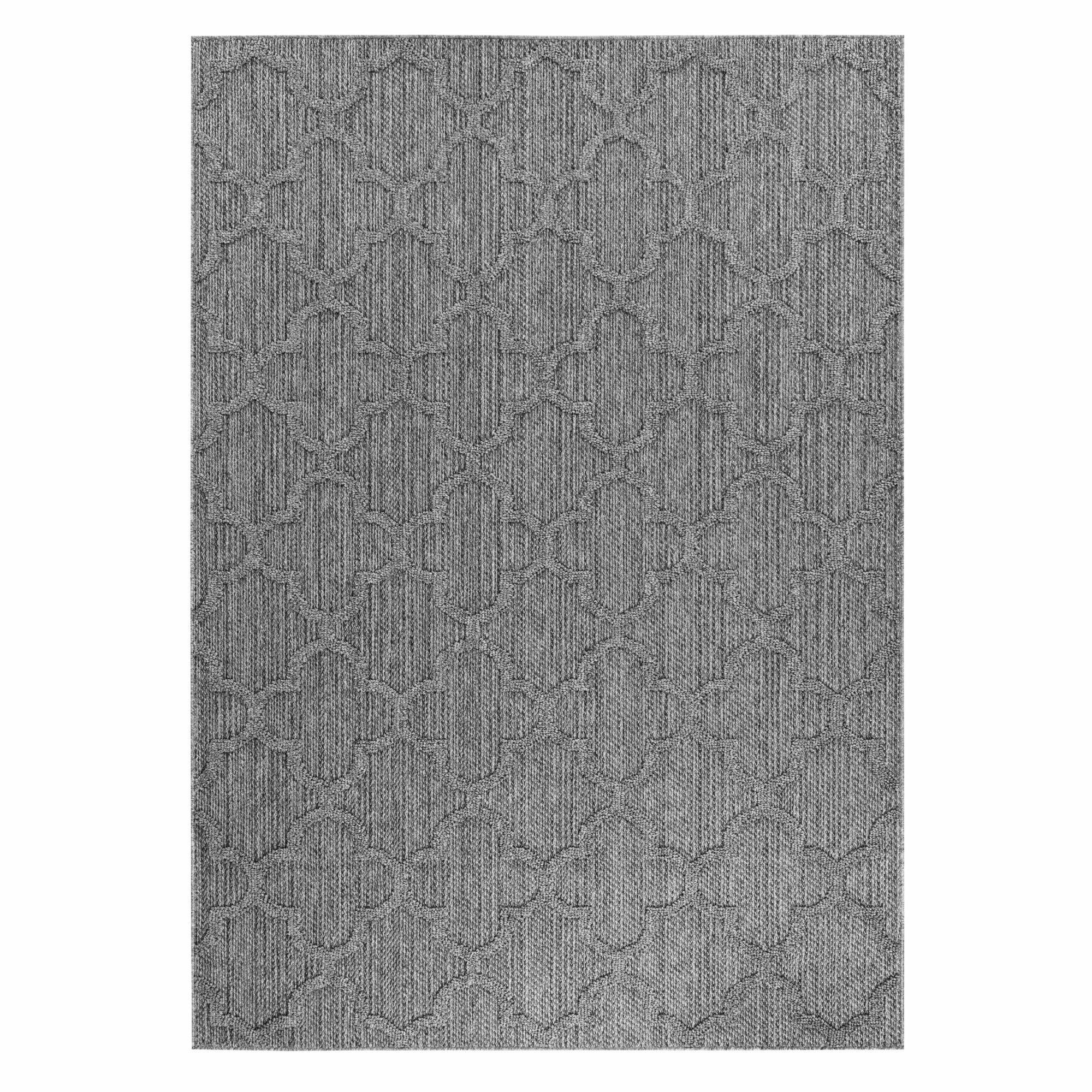 TEPPICH Outdoor IMST in Grau, im Skandi-Stil, 80 x 150 cm - Grau, Textil (80/150cm) - KADIMA DESIGN