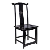 STUHL aus Holz, schwarz, 49x42x119cm - Schwarz, Holz (49/119/42cm) - Wanderlust