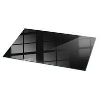 TISCHPLATTE 120x60 cm Farbe Schwarz, glatt - Schwarz, Glas (120/60/0.4cm) - TULUP